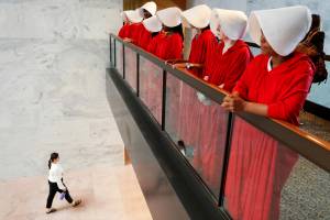 Protestos durante audiência no Senado americano