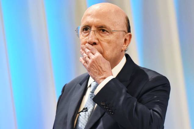 Henrique Meirelles (MDB), candidato à Presidência da República, durante debate realizado pela TV Globo - 04/10/2018 Henrique Meirelles (MDB), candidato à Presidência da República, durante debate realizado pela TV Globo - 04/10/2018