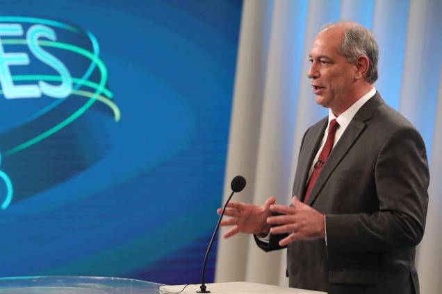 Ciro Gomes (PDT), candidato à Presidência da República, participa de debate realizado pela TV Globo - 04/10/2018 Ciro Gomes (PDT), candidato à Presidência da República, participa de debate realizado pela TV Globo - 04/10/2018