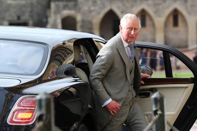 Príncipe de Charles chega antes do casamento da Princesa Eugenie com Jack Brooksbank na Capela de São Jorge no Castelo de Windsor - 12/10/2018 Príncipe de Charles chega antes do casamento da Princesa Eugenie com Jack Brooksbank na Capela de São Jorge no Castelo de Windsor - 12/10/2018