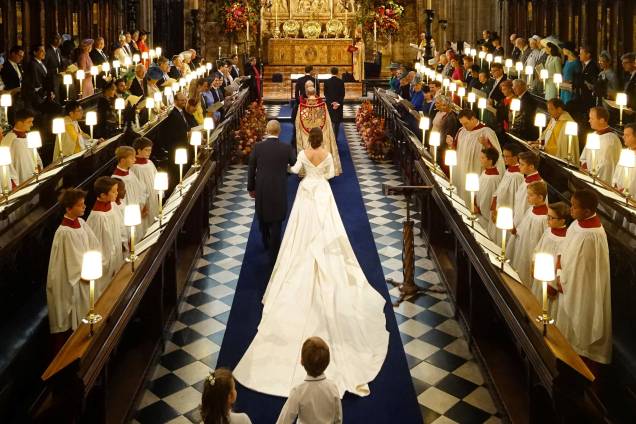 Princesa Eugenie de York se casa com o Sr. Jack Brooksbank na Capela de São Jorge no Castelo de Windsor - 12/10/2018 Princesa Eugenie de York se casa com o Sr. Jack Brooksbank na Capela de São Jorge no Castelo de Windsor - 12/10/2018