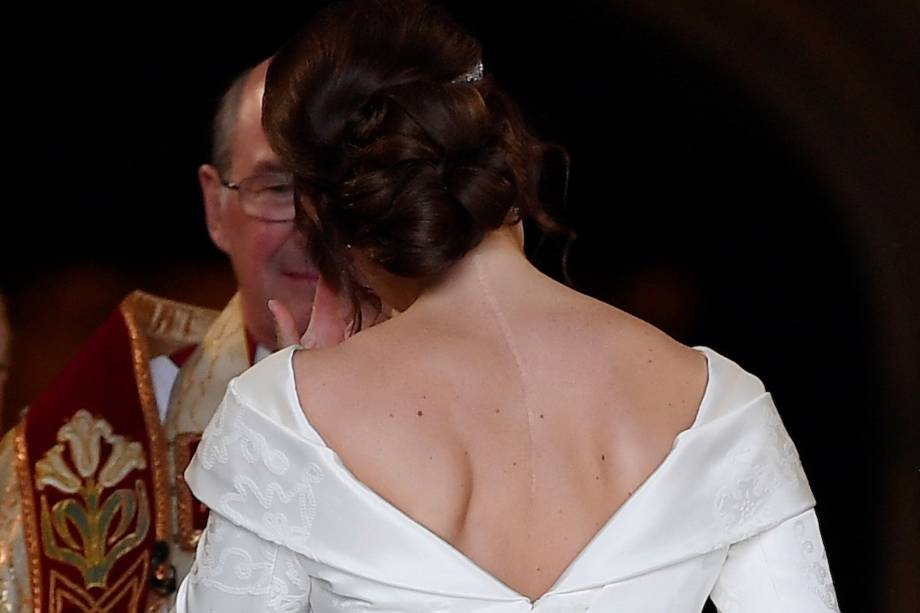 Princesa Eugenie de York chega à Capela de São Jorge para seu casamento com Jack Brooksbank - 12/10/2018