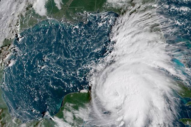 Passagem do furacão Michael sobre o Golfo do México - 08/10/2018 Passagem do furacão Michael sobre o Golfo do México - 08/10/2018