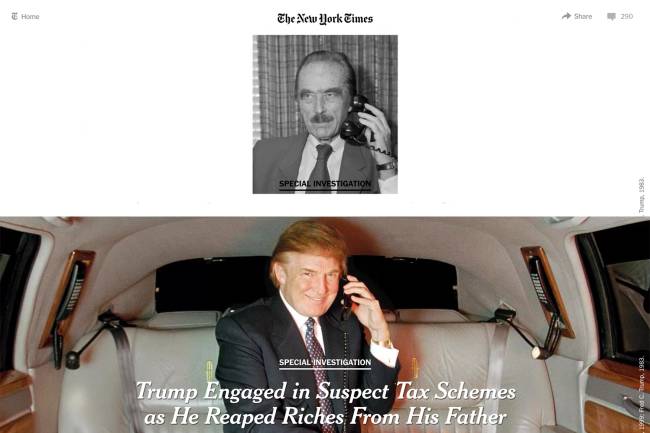 Home interativa do New York Times Home interativa do New York Times