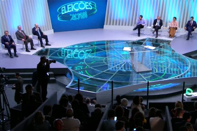 Sete candidatos à Presidência da República participam de debate na TV Globo - 04/10/2018 Sete candidatos à Presidência da República participam de debate na TV Globo - 04/10/2018