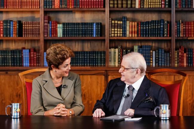Dilma Rousseff e Jô Soares Dilma Rousseff e Jô Soares