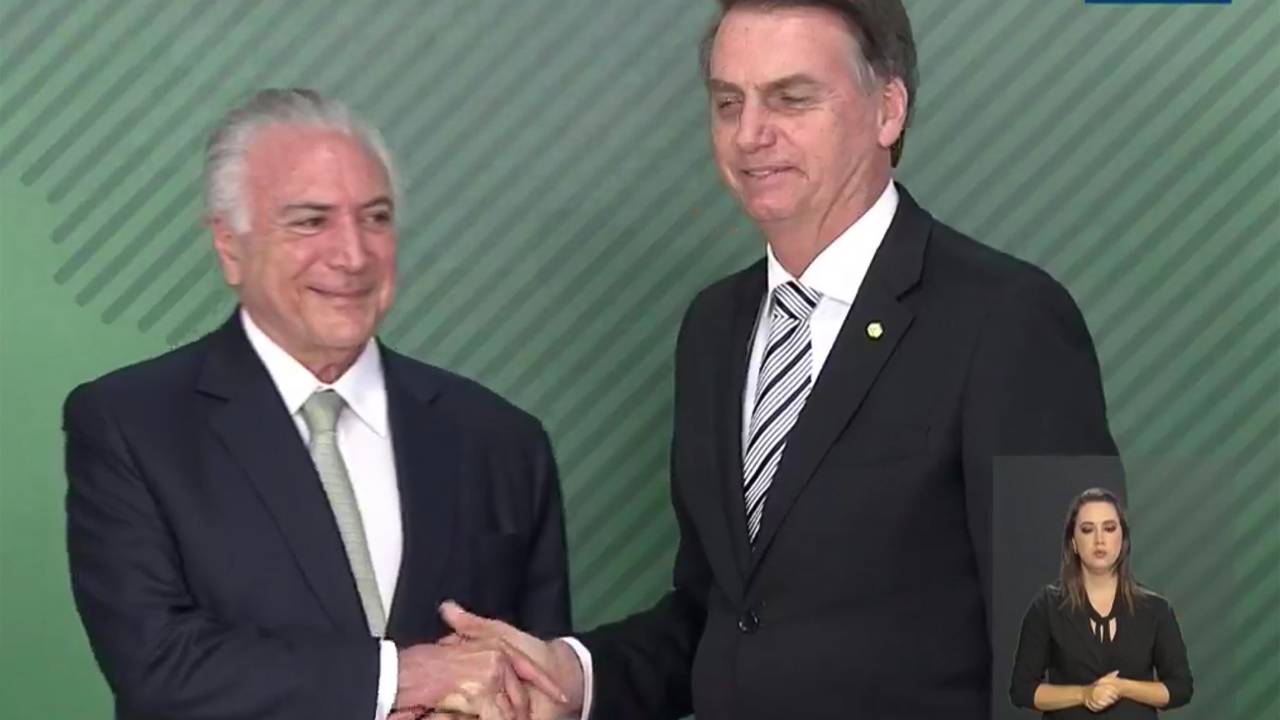 Michel Temer e Jair Bolsonaro