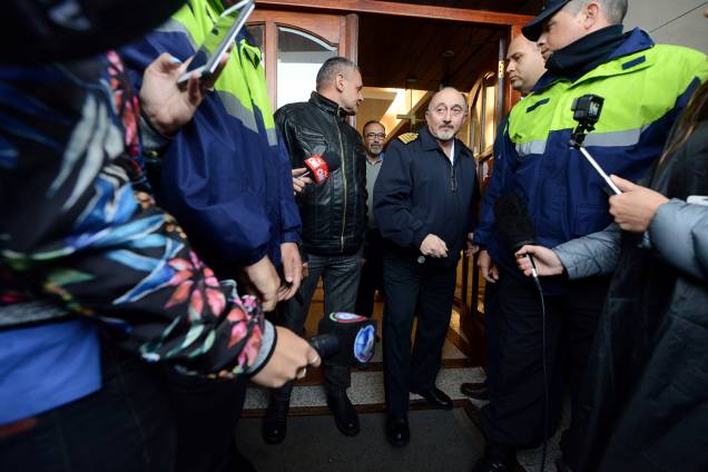Gabriel Attis, Capitão da Marinha, chega a Base Naval Argentina para coletiva de imprensa no Mar del Plata - 17/11/2018 Gabriel Attis, Capitão da Marinha, chega a Base Naval Argentina para coletiva de imprensa no Mar del Plata - 17/11/2018