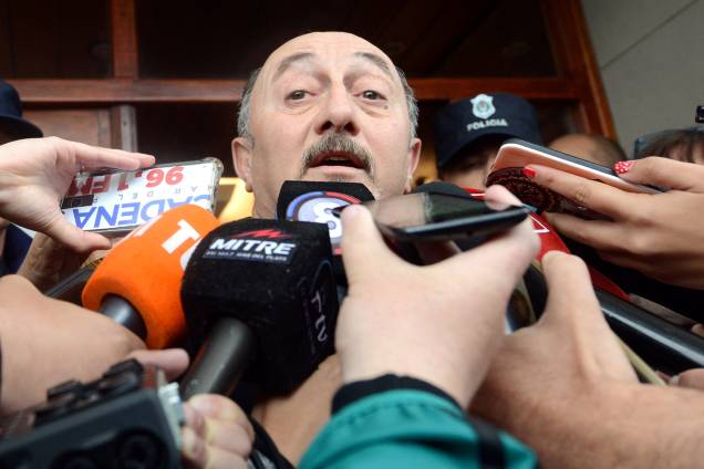 Gabriel Attis, Capitão da Marinha, durante coletiva de imprensa no Mar del Plata, Argentina - 17/11/2018 Gabriel Attis, Capitão da Marinha, durante coletiva de imprensa no Mar del Plata, Argentina - 17/11/2018
