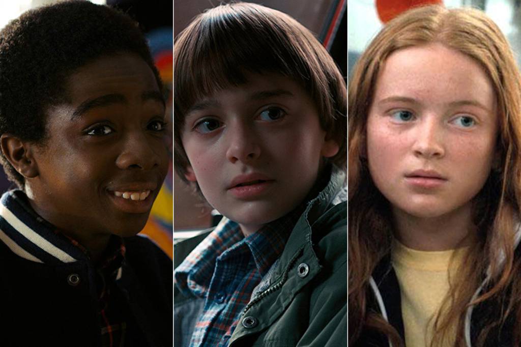 Caleb Mclaughlin, Noah Schnapp e Sadie Sink Caleb Mclaughlin, Noah Schnapp e Sadie Sink