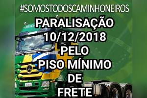 Caminhoneiros anunciam paralisação para o dia 10 de dezembro Caminhoneiros anunciam paralisação para o dia 10 de dezembro