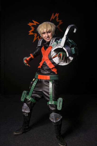 Cosplay do personagem "Katsuki Bakugo", durante o segundo dia da Comic Con Experience, realizada na São Paulo Expo - 07/12/2018