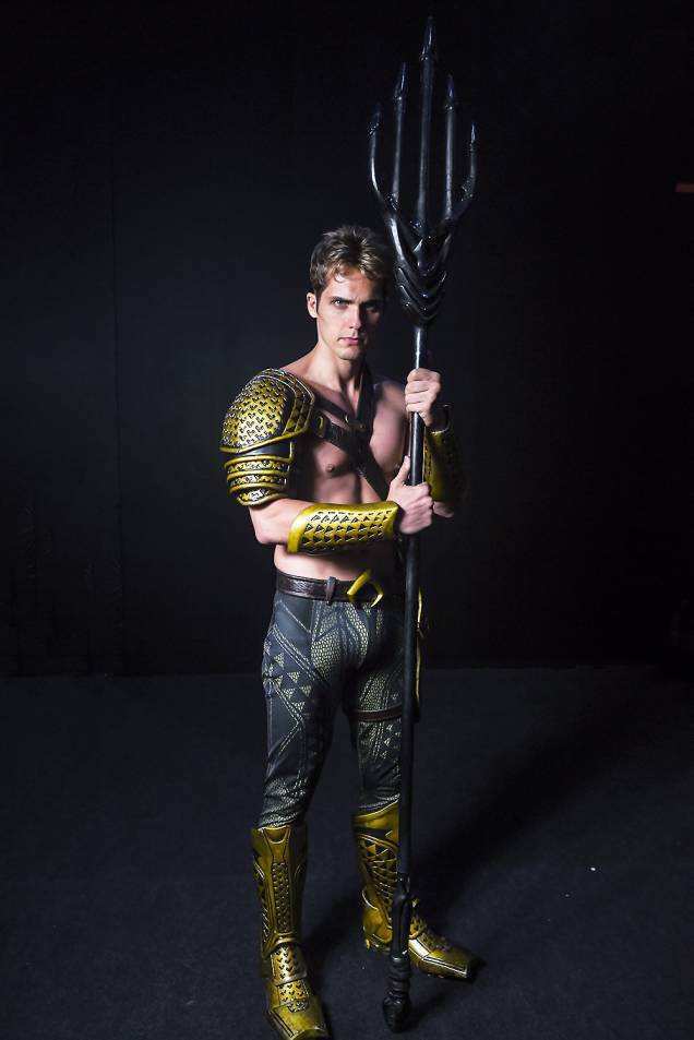 Cosplay do personagem 'Aquaman', durante a Comic Con Experience 2018, realizada na São Paulo Expo - 07/12/2018 Cosplay do personagem 'Aquaman', durante a Comic Con Experience 2018, realizada na São Paulo Expo - 07/12/2018