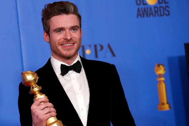 Richard Madden ganha prêmio de melhor ator em série dramática durante cerimônia do Globo de Ouro - 06/01/2019 Richard Madden ganha prêmio de melhor ator em série dramática durante cerimônia do Globo de Ouro - 06/01/2019