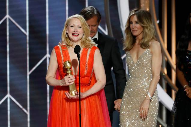 Patrcia Clarkson vence na categoria de melhor atriz coadjuvante em série, série limitada ou filme para TV, por "Sharp Objects" - 07/01/2019 Patrcia Clarkson vence na categoria de melhor atriz coadjuvante em série, série limitada ou filme para TV, por "Sharp Objects" - 07/01/2019