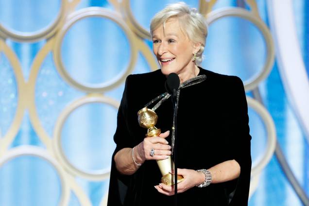 Glenn Close ganha prêmio na categoria de melhor atriz de drama por "A esposa", durante cerimônia do Globo de Ouro - 07/01/2019 Glenn Close ganha prêmio na categoria de melhor atriz de drama por "A esposa", durante cerimônia do Globo de Ouro - 07/01/2019