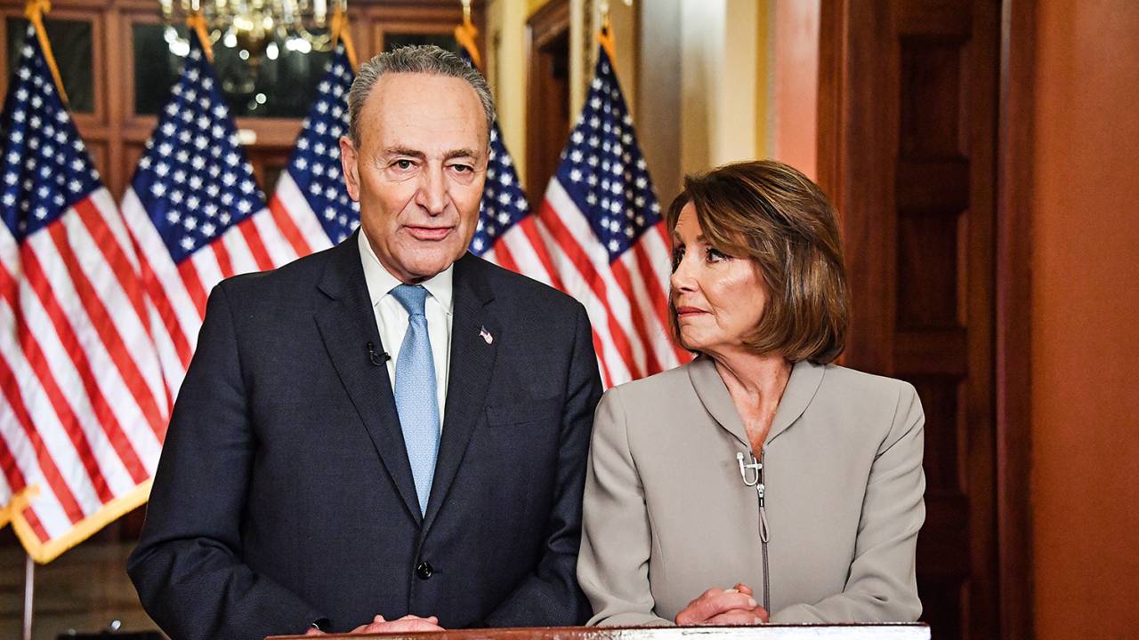 DUPLA DO NÃO - Schumer e Pelosi: “Pare de fabricar crise”