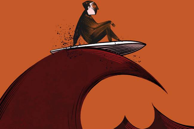 Surfistas de ondas fáceis