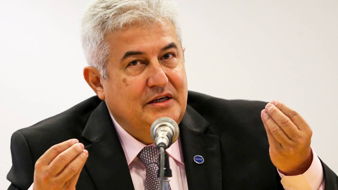 O ministro da Ciência, Tecnologia, Inovações e Comunicações, Marcos Pontes, apresenta o novo presidente do Conselho Nacional de Desenvolvimento Científico e Tecnológico (CNPq), João Luiz Filgueiras de Azevedo - 22/02/2019