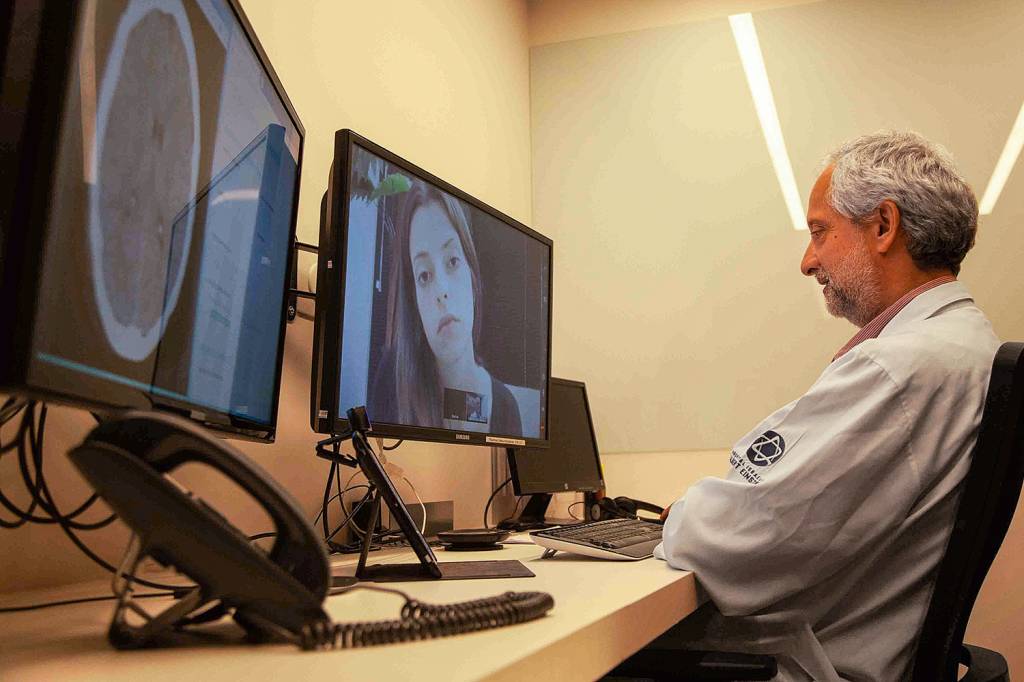Telemedicina AQUI - Uso em hospital de São Paulo: o recurso foi aceito pelos doentes