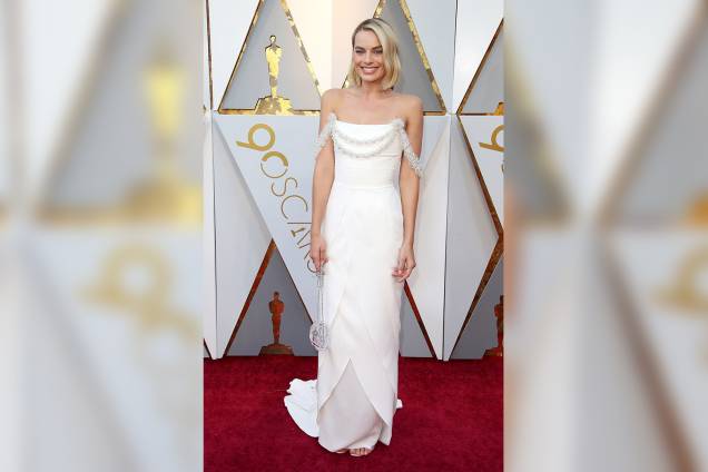 A atriz Margot Robbie no tapete vermelho do Oscar 2018 em Hollywood, Califórnia - 04/03/2018 A atriz Margot Robbie no tapete vermelho do Oscar 2018 em Hollywood, Califórnia - 04/03/2018