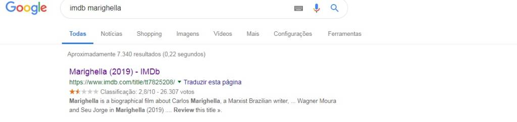 Filme ‘Marighella’ tem mais de 26 mil avaliações no IMDB, mesmo sem ter estreado no Brasil Filme 'Marighella' tem mais de 26 mil avaliações no IMDB, mesmo sem ter estreado no Brasil