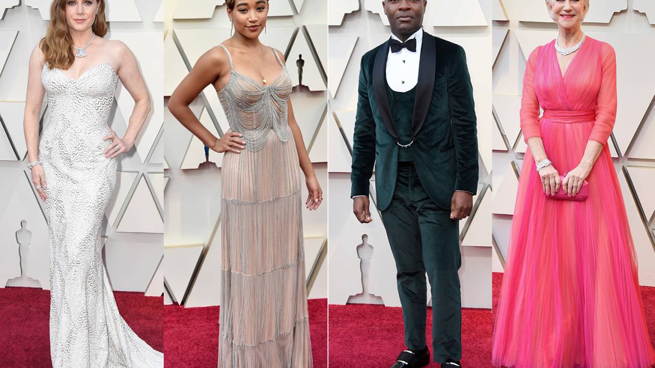 Amy Adams, Amandla Stenberg, David Oyelowo e Helen Mirren no tapete vermelho do Oscar 2019