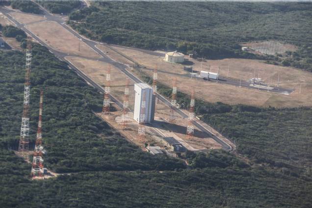 Vista aérea das instalações do Centro de Lançamento de Alcântara (CLA), no Maranhão - 14/09/2018 Vista aérea das instalações do Centro de Lançamento de Alcântara (CLA), no Maranhão - 14/09/2018