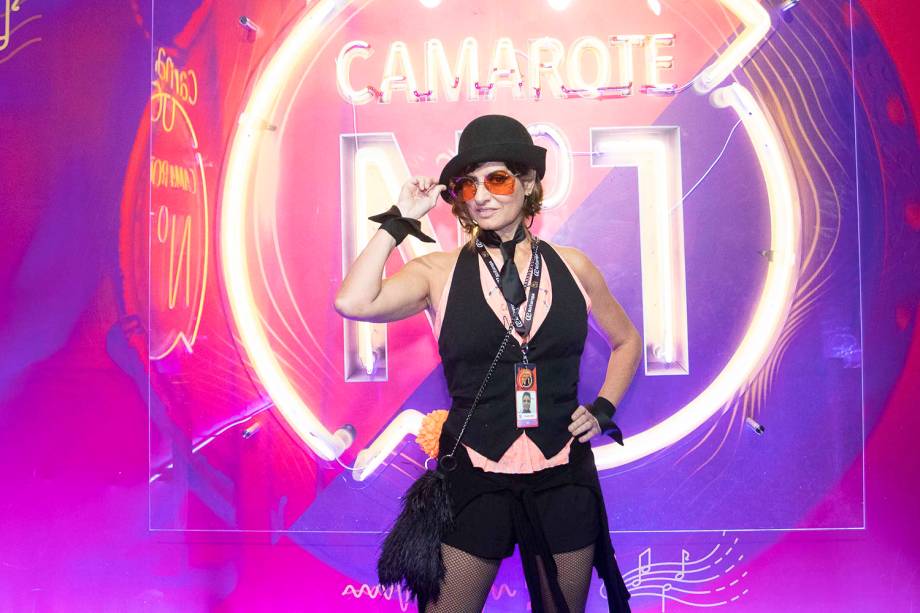 Fernanda Abreu posa para foto em camarote no Sambódromo da Marquês de Sapucaí - 05/03/2019 Fernanda Abreu posa para foto em camarote no Sambódromo da Marquês de Sapucaí - 05/03/2019