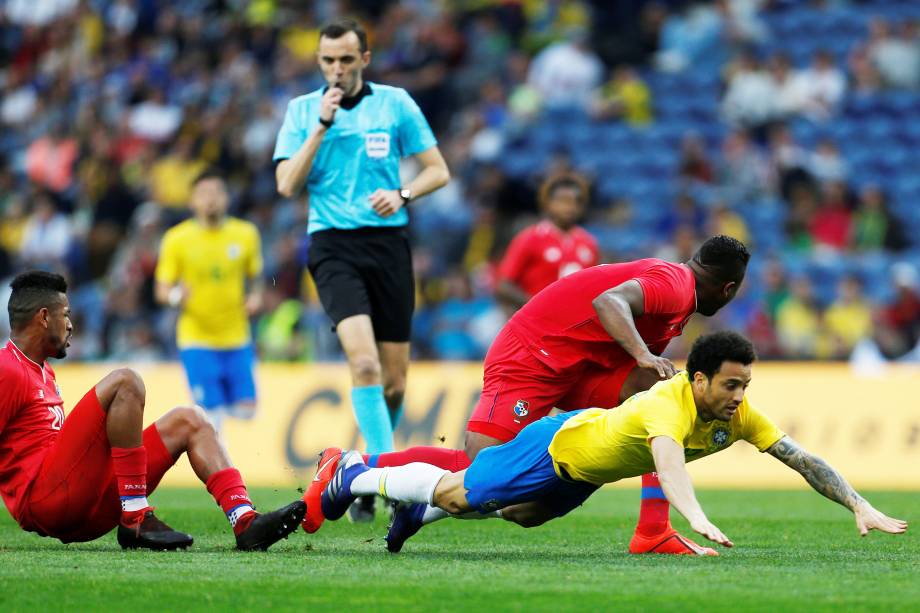 Amistoso entre Brasil e Panamá, realizado no Estádio do Dragão, em Portugal - 23/03/2019