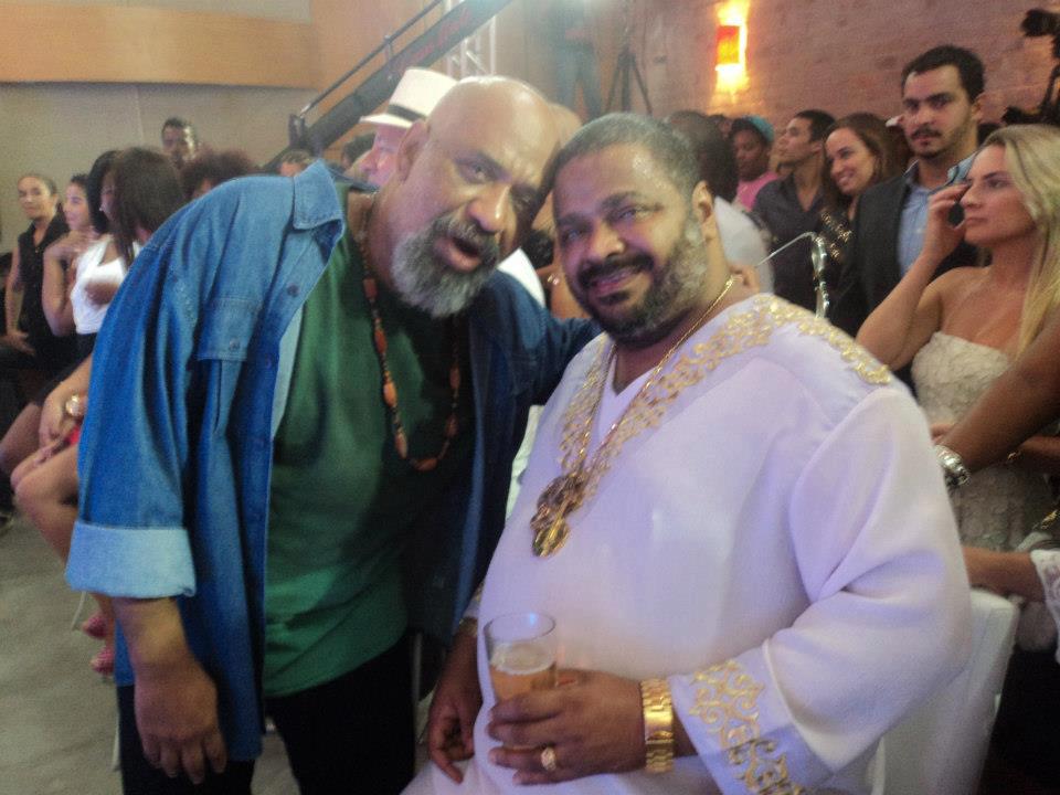 Os sambistas Acyr Marques da Cruz e Arlindo Cruz