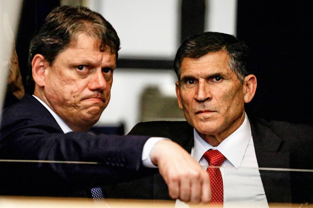 Tarcisio Freitas e Carlos Alberto Santos Cruz Tarcisio Freitas e Carlos Alberto Santos Cruz