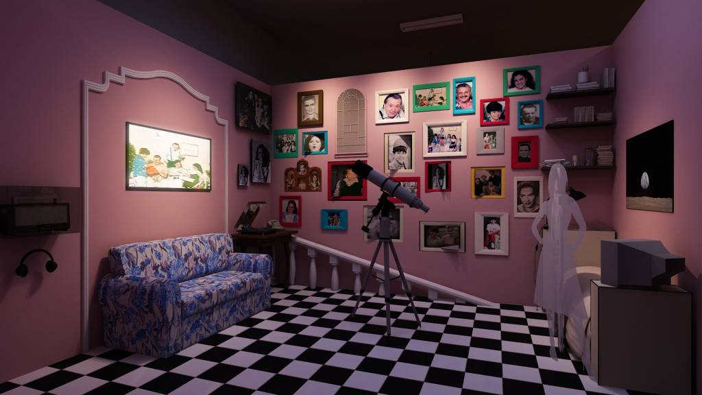 Mundo da Lua Ambiente dedicado à série 'Mundo da Lua' na exposição 'Entra que Lá Vem História'