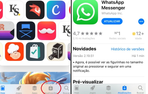 Como atualizar WhatsApp via iOS Como atualizar WhatsApp via iOS