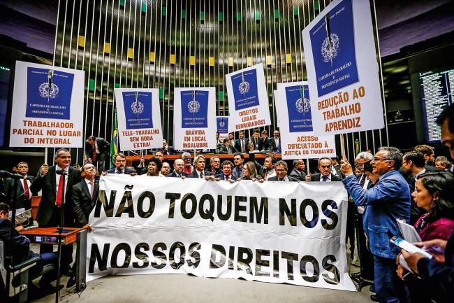 Votação da reforma trabalhista no plenário da Câmara Votação da reforma trabalhista no plenário da Câmara