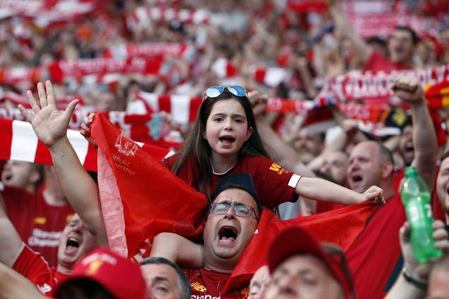 Torcedores do Liverpool comemoram - 01/06/2019 Torcedores do Liverpool comemoram - 01/06/2019