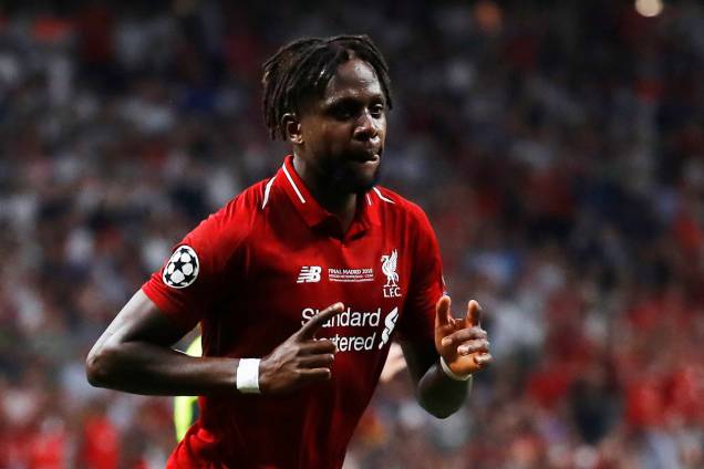 Jogo entre Tottenham e Liverpool, válido pela final da Champions League, o jogador Divock Origi do Liverpool comemora segundo gol do time do Liverpool Jogo entre Tottenham e Liverpool, válido pela final da Champions League, o jogador Divock Origi do Liverpool comemora segundo gol do time do Liverpool