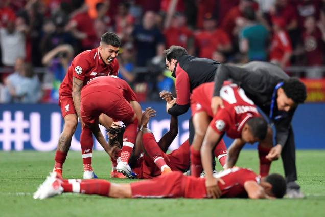 Liverpool supera o Tottenham na final e conquista a liga dos campeões - 01/06/2019 Liverpool supera o Tottenham na final e conquista a liga dos campeões - 01/06/2019