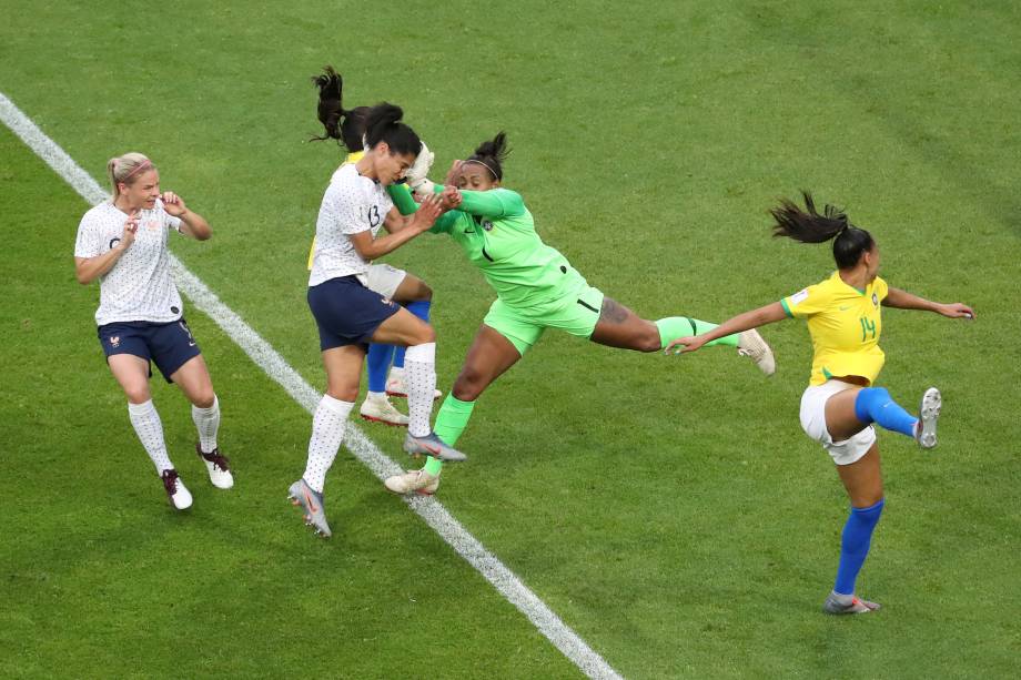 França e Brasil jogo válido pela Copa do Mundo Feminina 2019 Oitavas de final - 23/06/2019