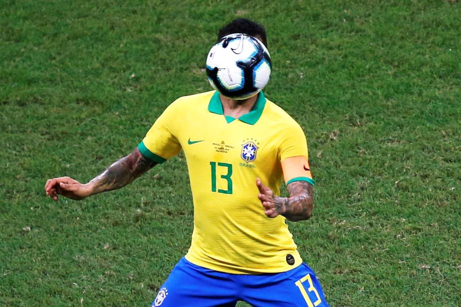 Daniel Alves, jogador da seleção brasileira, durante partida contra a Venezuela - 18/06/2019 Daniel Alves, jogador da seleção brasileira, durante partida contra a Venezuela - 18/06/2019