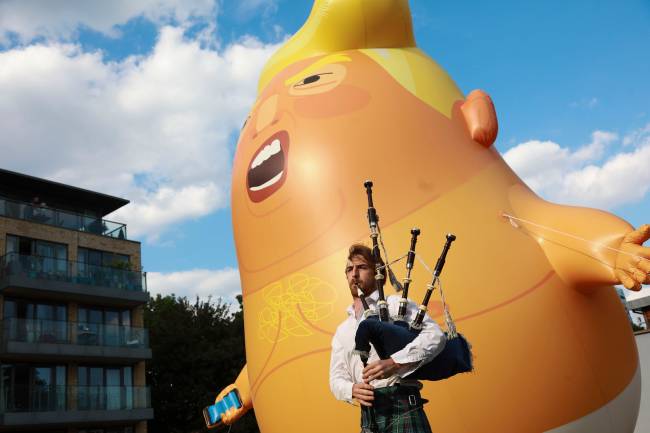 Baby Trump em Londres