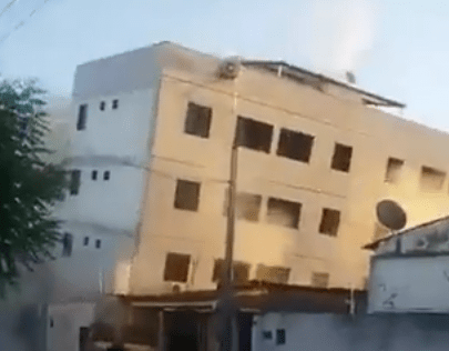 Desabamento parcial de prédio causa evacuações na Zona Sul de Fortaleza