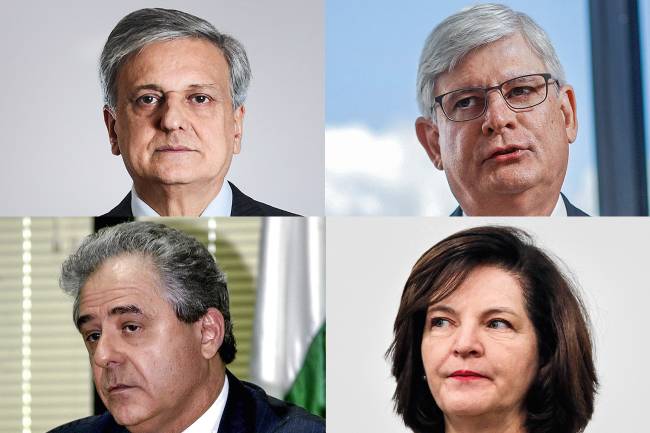 Geraldo Brindeiro,  Antonio Fernando de Souza, Rodrigo Janot e Raquel Dodge