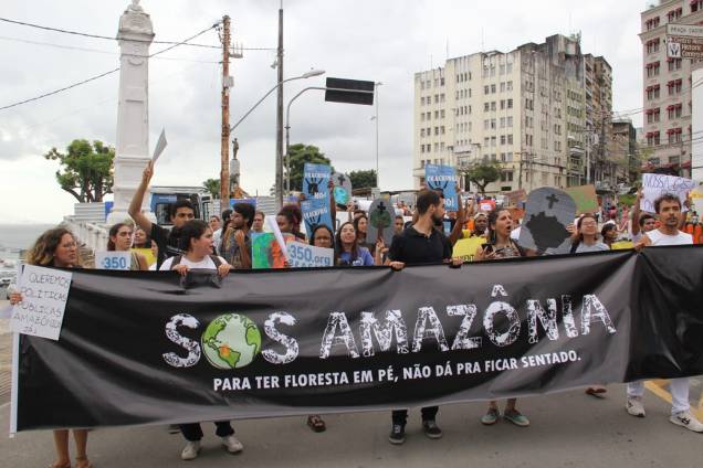 Protesto em Salvador contra a política ambientla do governo Bolsonaro para a Amazônia - 23/8/2019 Protesto em Salvador contra a política ambientla do governo Bolsonaro para a Amazônia - 23/8/2019