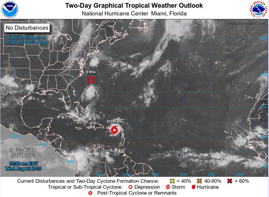 Tempestade Dorian vai a Porto Rico e EUA e pode virar furacão