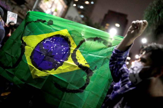 Protesto contra o governo Bolsonaro e em defesa da Amazônia reuniu milhares na Avenida Paulista, em São Paulo - 23/8/2019 Protesto contra o governo Bolsonaro e em defesa da Amazônia reuniu milhares na Avenida Paulista, em São Paulo - 23/8/2019
