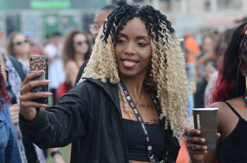 Looks do publico durante o primeiro dia do festival no Rock in Rio 2019