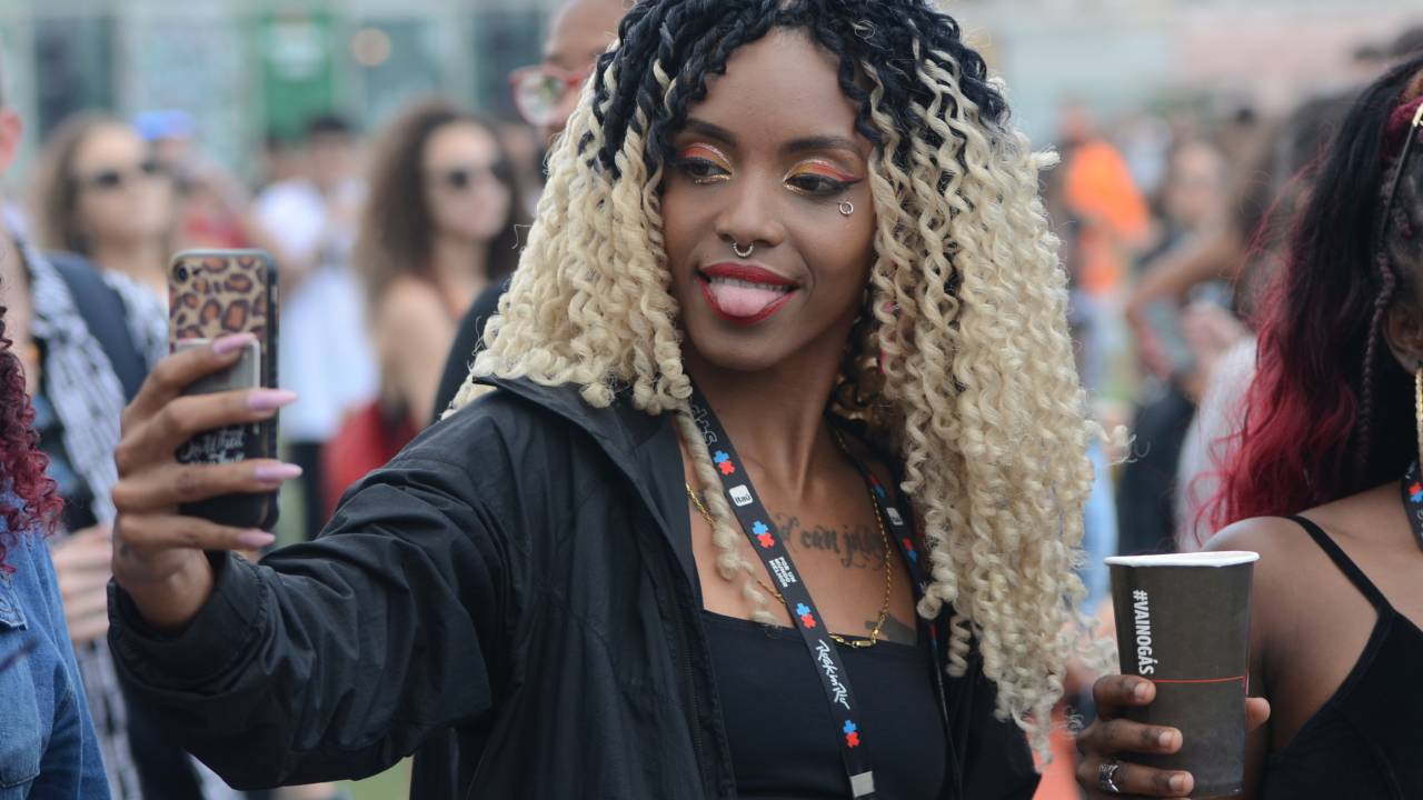 Looks do publico durante o primeiro dia do festival no Rock in Rio 2019