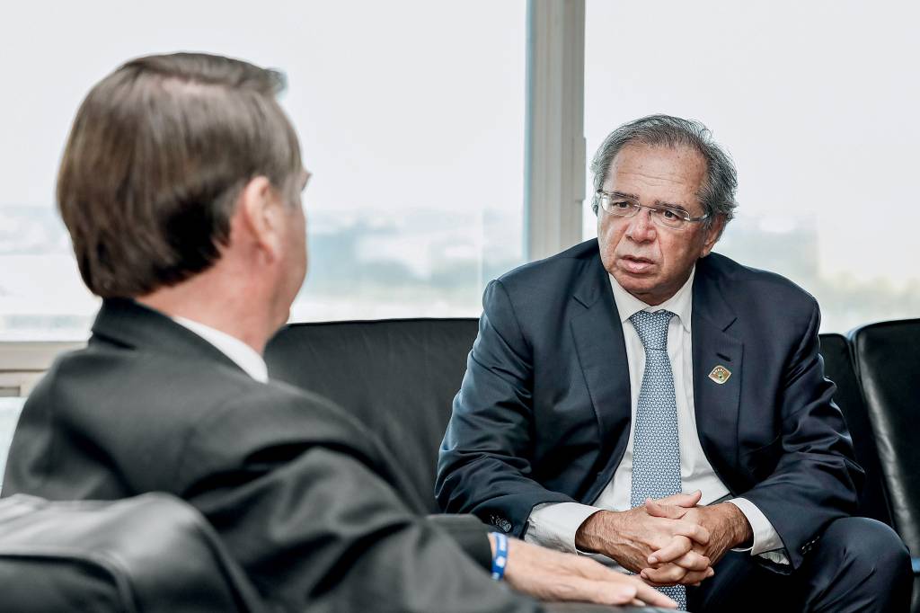 Paulo Guedes e Bolsonaro