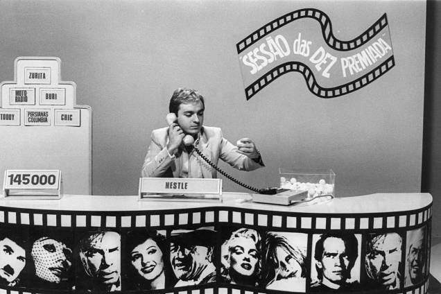 Augusto Liberato, produtor e apresentador do programa "Sessão das Dez Premiada", em 1981 Augusto Liberato, produtor e apresentador do programa "Sessão das Dez Premiada", em 1981